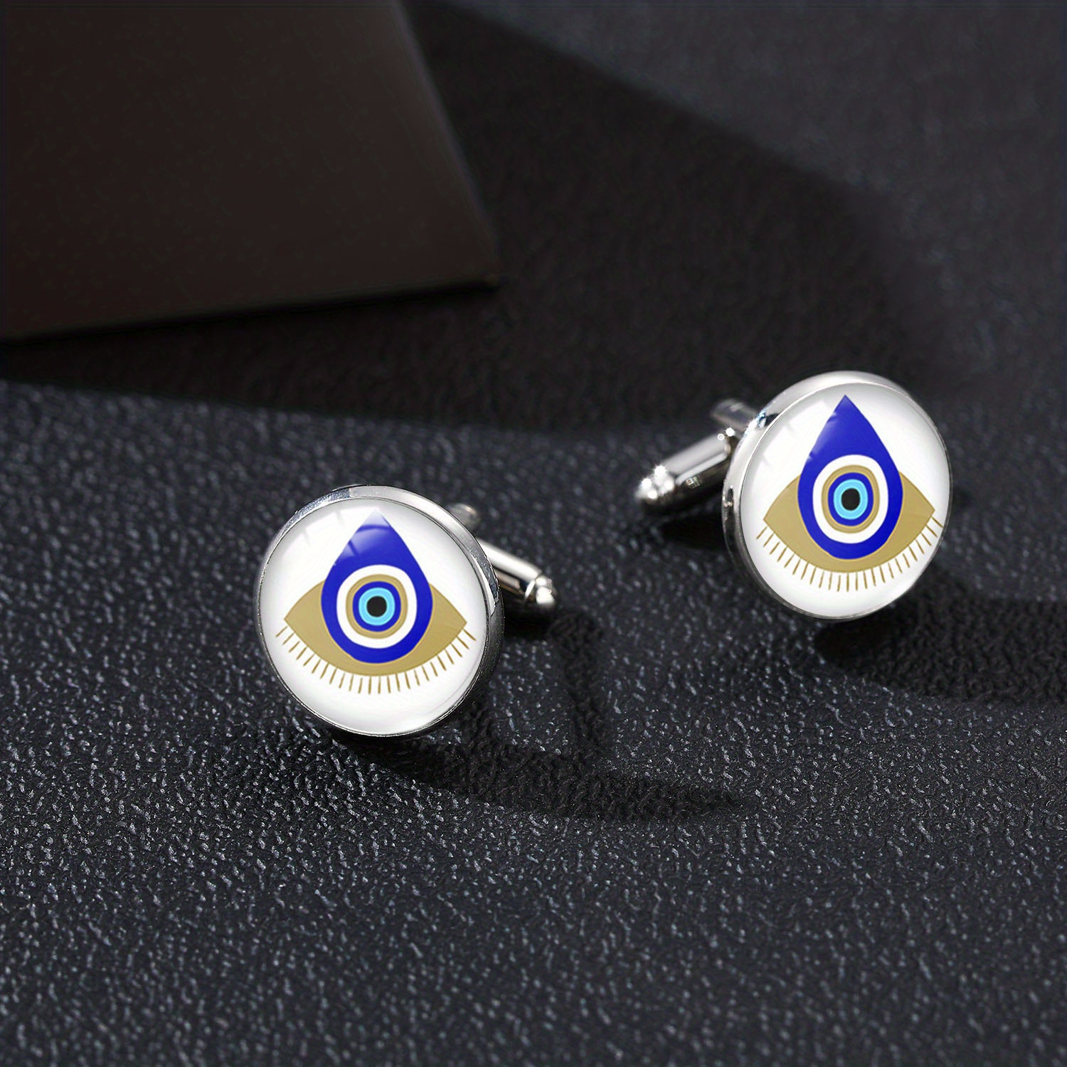 1pc Royal Devil Eye Cufflinks DIY Jewelry