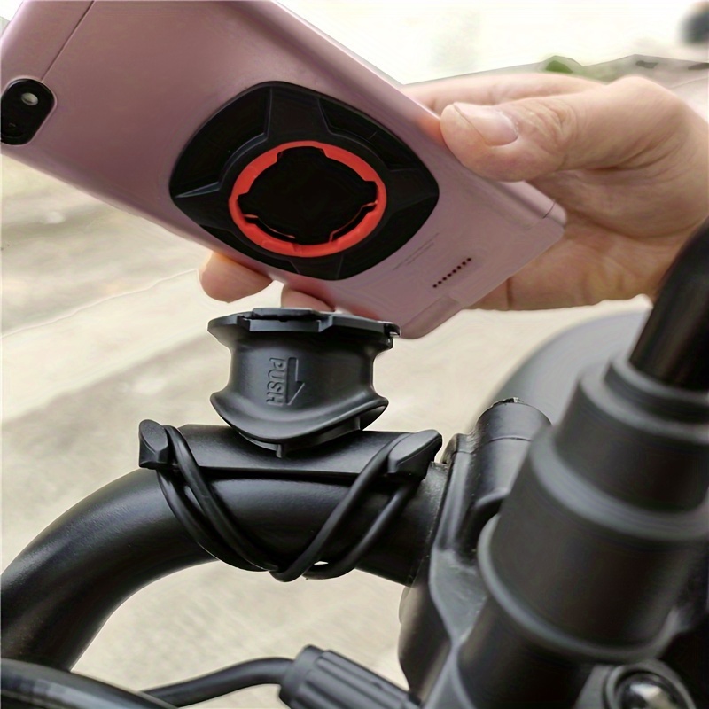 

Bicycle Handlebar Blue Phone Stand Motorcycle Bike Mtb Phone Holder Security Lock Adjustable Support Bicycle Mount Bracket
