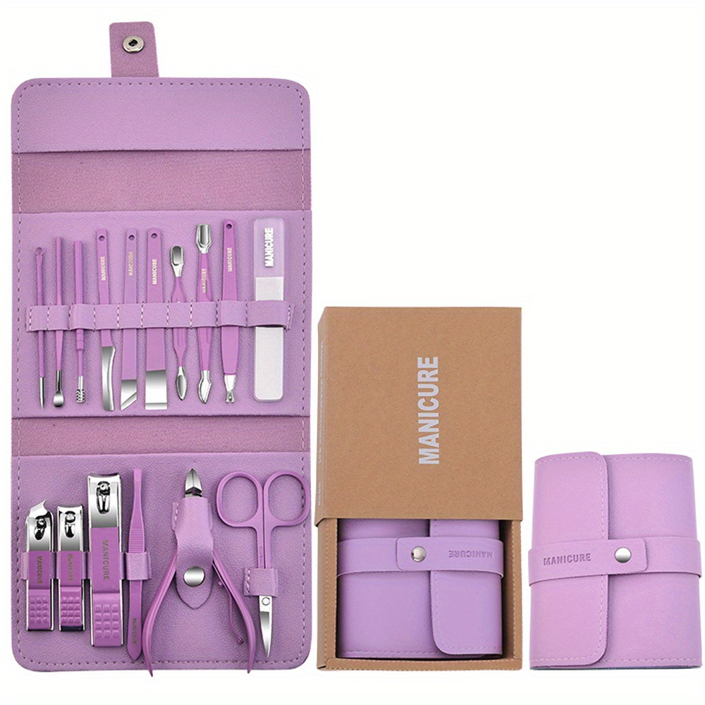 Purple-4Pcs Wholesale Nail Clippers Nail Clippers Professional Nail And  Foot Repair Kit Portable Beauty And Nail Enhancement Complete Set