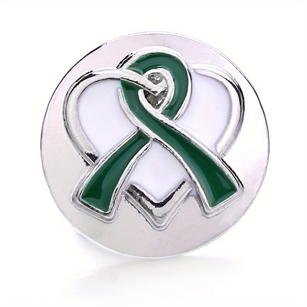 1pc Ribbon Round Button 18mm Drill Buckle Bangle DIY Accessories