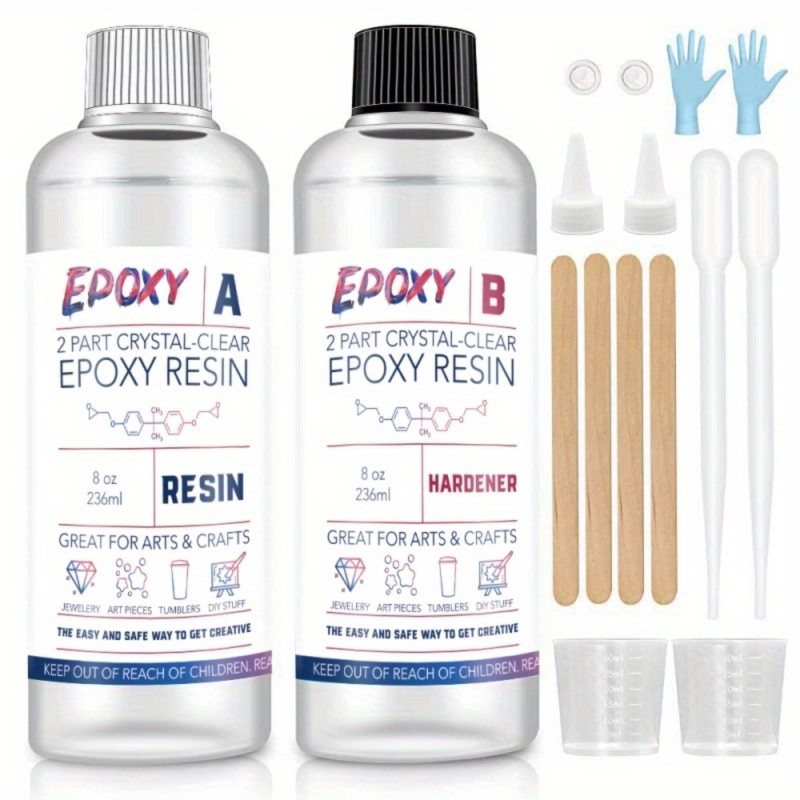 Craft Resin Epoxy 1L Kit. Crystal Clear Resin & Hardener. Mirror