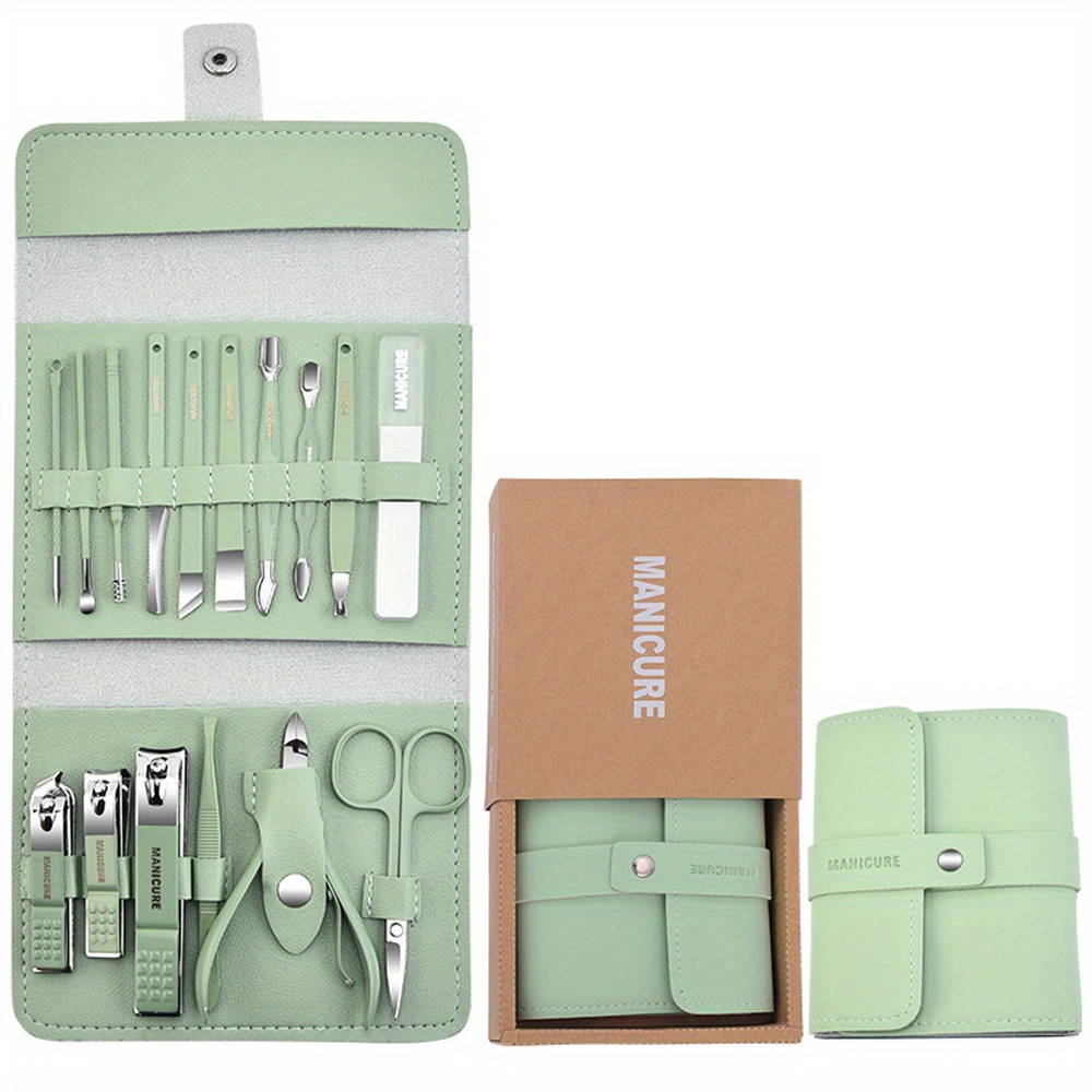 4 Pcs Manicure Set Stainless Steel Nail Clippers, Beauty Tool Portable Set  Professional Grooming Kits, Travel Nail Kit for Men and Women (Green) -  Yahoo Shopping