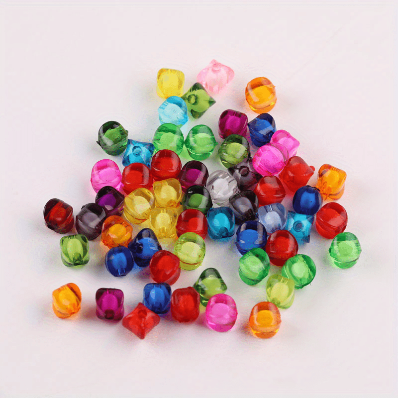 DIY Acrylic Solid Beads for Jewelry Making, Square Beads