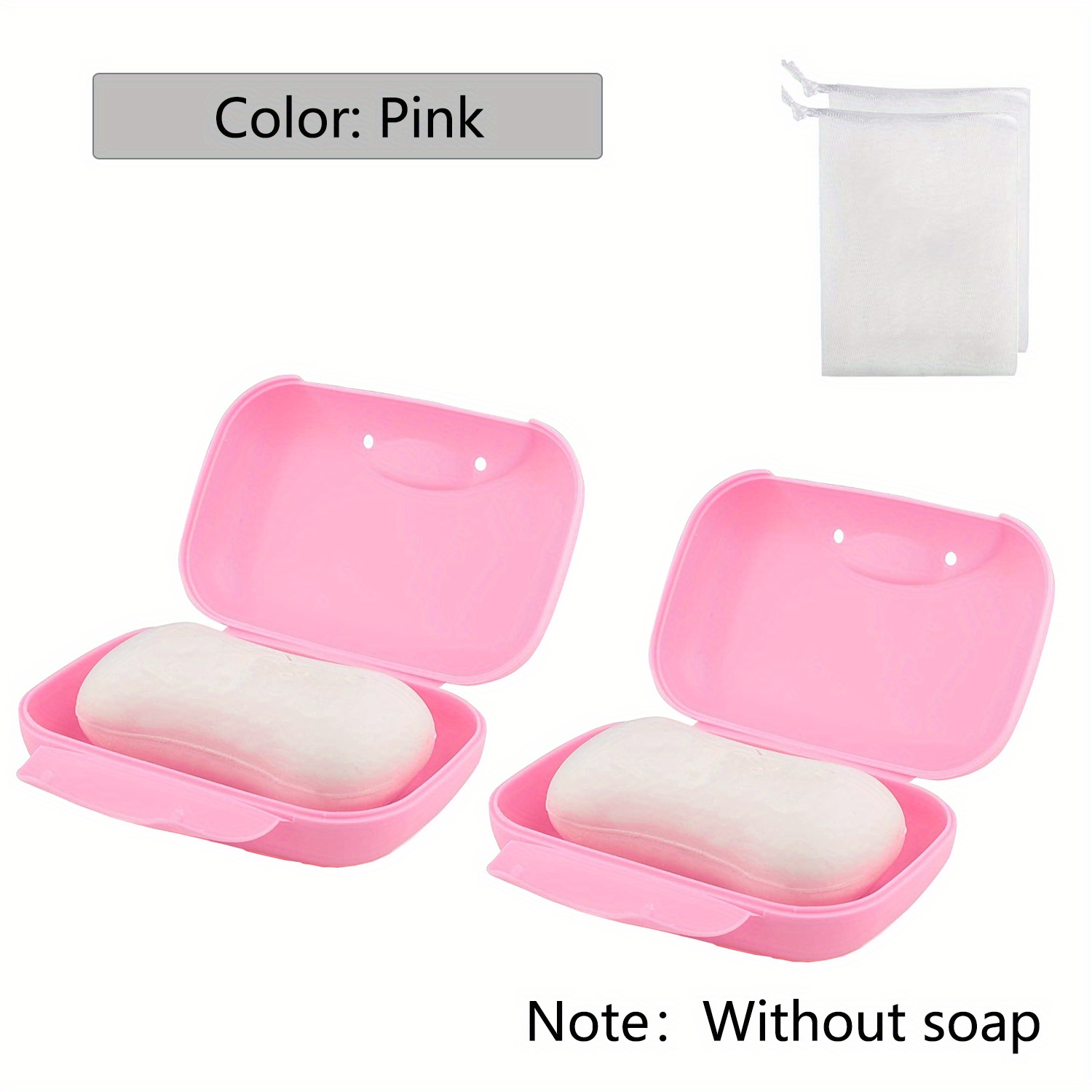 2 paquetes de caja de jabón translúcido, jabonera, jabonera, caja de ahorro  de jabón, contenedor de jabón para baño Camping gimnasio, accesorios de  baño - Temu