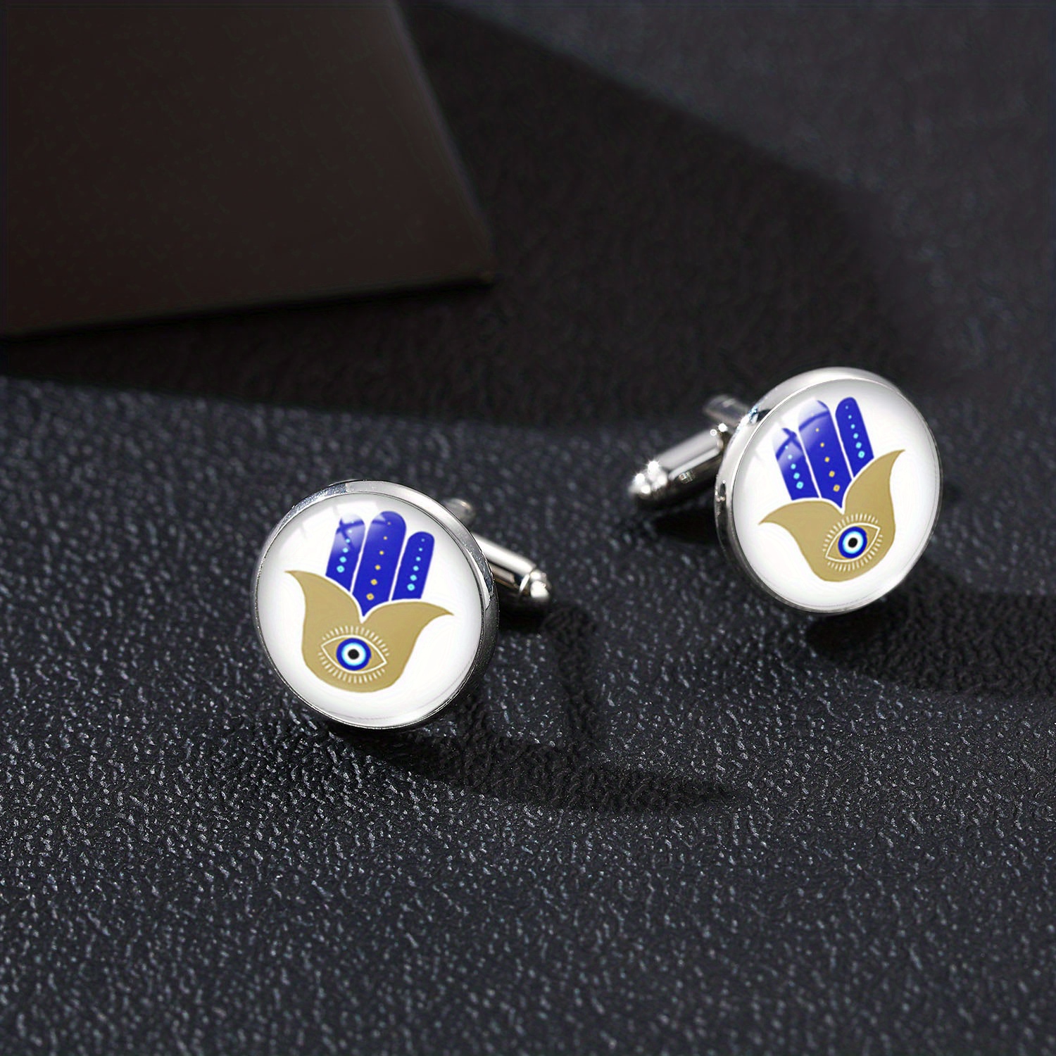1pc Royal Devil Eye Cufflinks DIY Jewelry