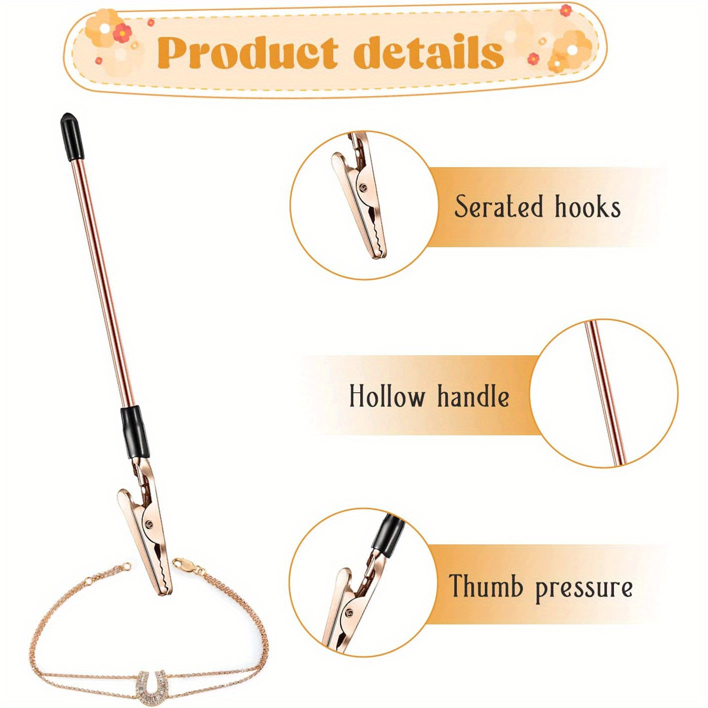 1Pc Bracelet Helper Tool Roach Clips For Joints Jewelry Making Tools  Jewelry Repair Kit Bracelet Extender Tool Pliers For Jewelry Making Bracelet  Maker Fastening And Hooking Equipment,Multifunctional Clip Is Lightweight  And Portable
