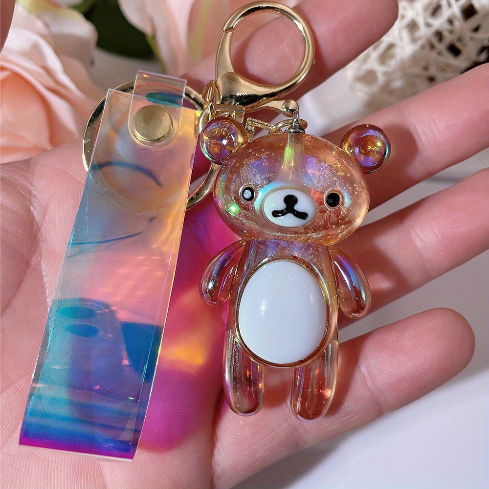 Black Teddy Charm Keychain