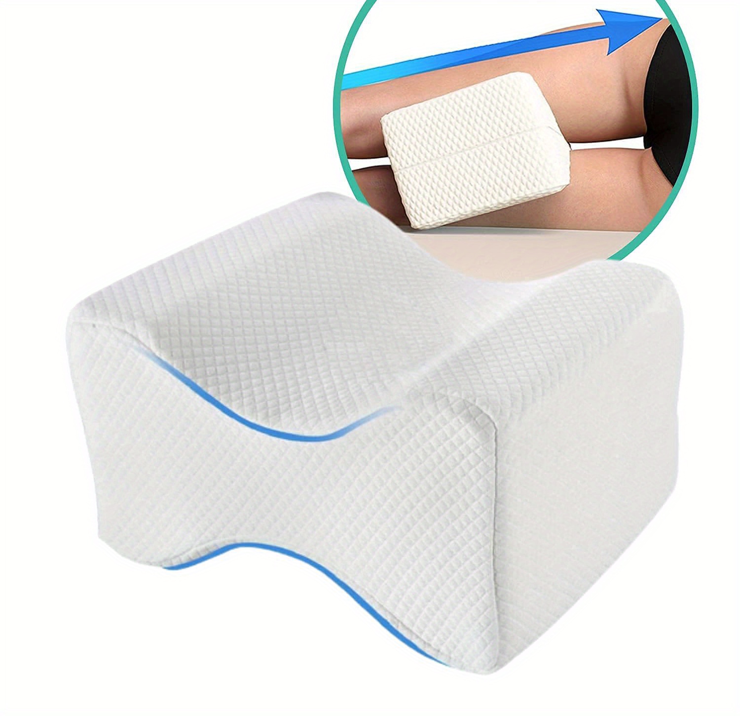 Memory Foam Wedge Contour Orthopedic Knee Pillow for Sciatica