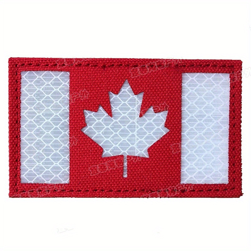 1pc Bandeira do Canadá Patch Bordado Folha de Bordo - Temu Portugal