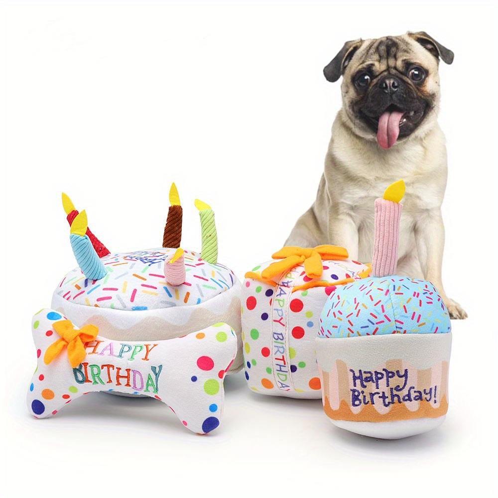 Bone shaped Birthday Party Dog Chew Toy A Fun Interactive - Temu