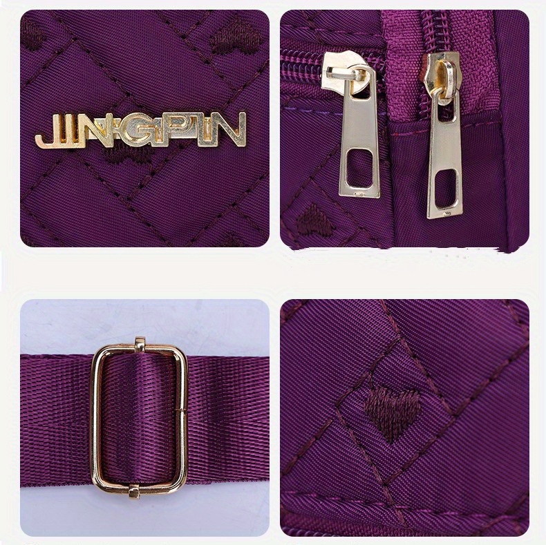 Women's Quilted Crossbody Bag Versatile Solid Color Small Temu