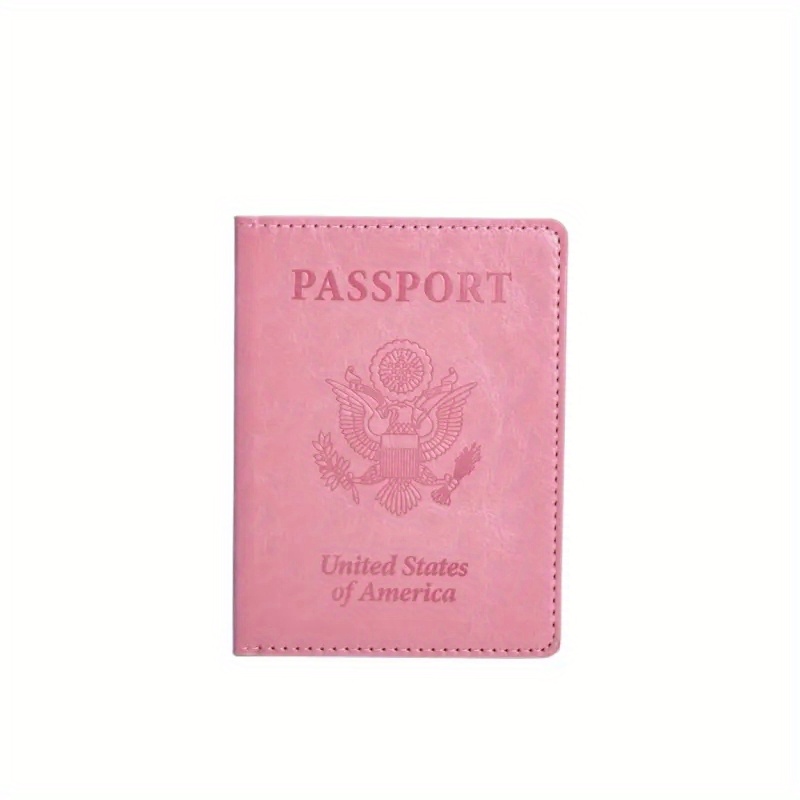 Pink With Flowers Passport ID Card Holder Passport ID Card 
