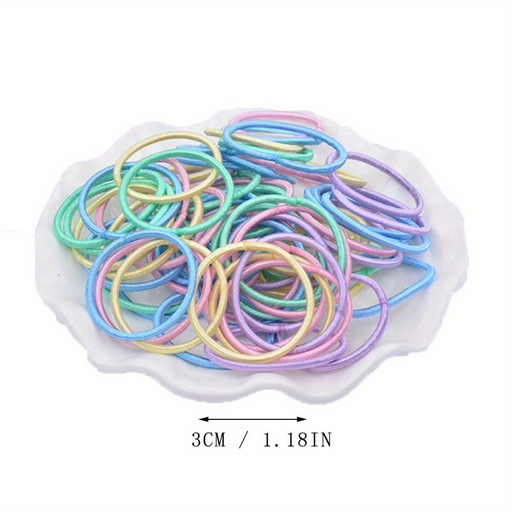 Multicolor Elastic Small Hair Ties Rubber Band Women Girls Temu