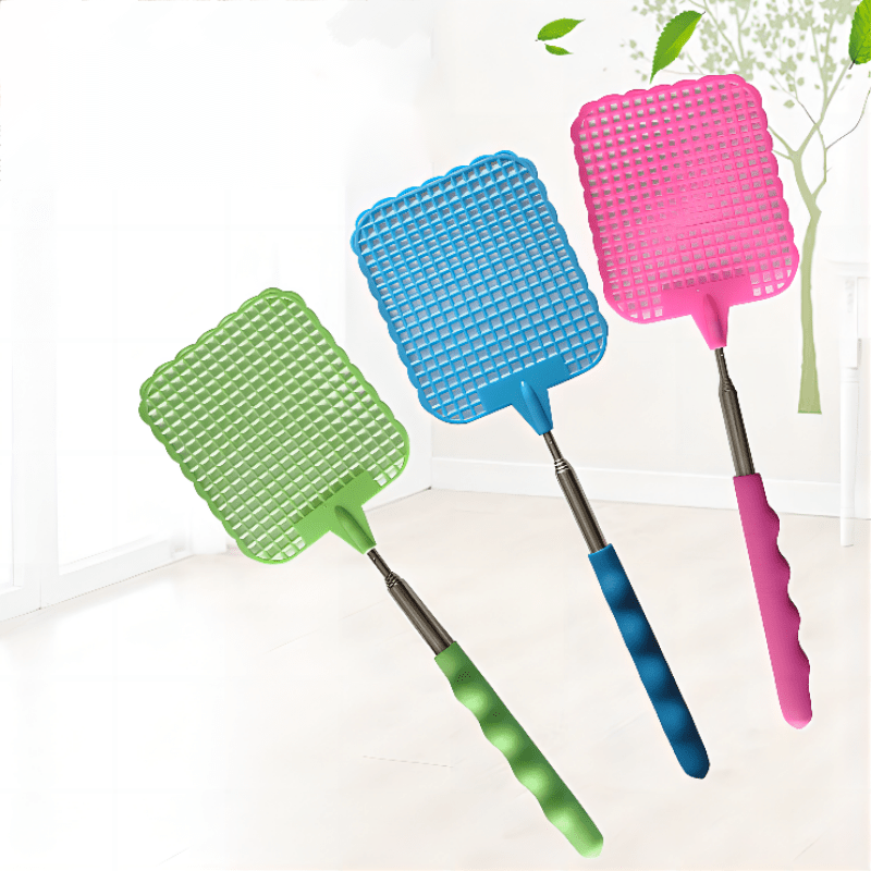 Telescopic Extended Swatter Iron Rod Folding Catch Temu