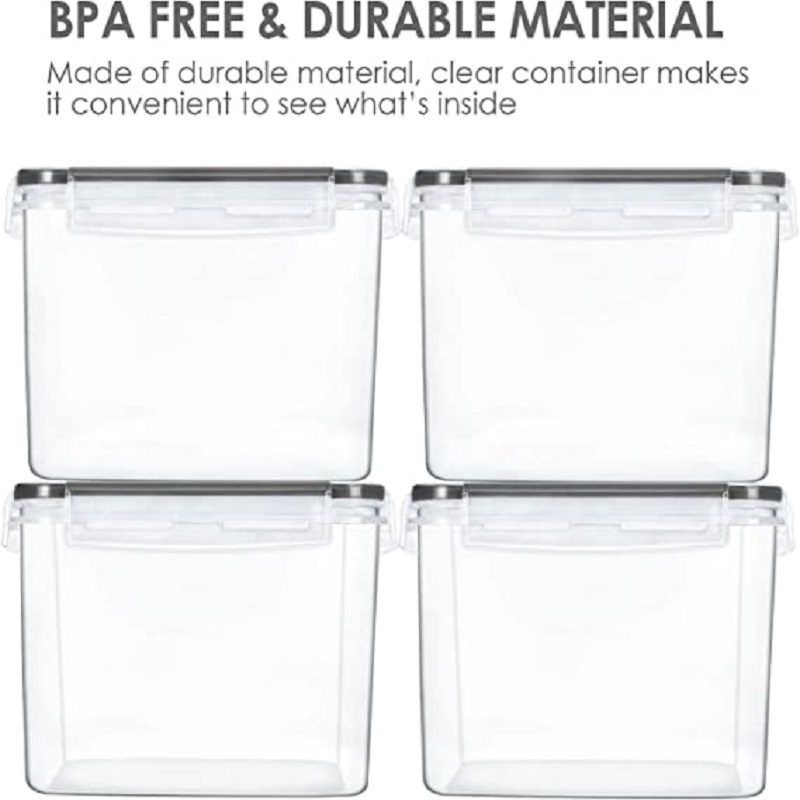 Airtight Food Storage Containers Lids Bpa Free Pp Material Temu 7217