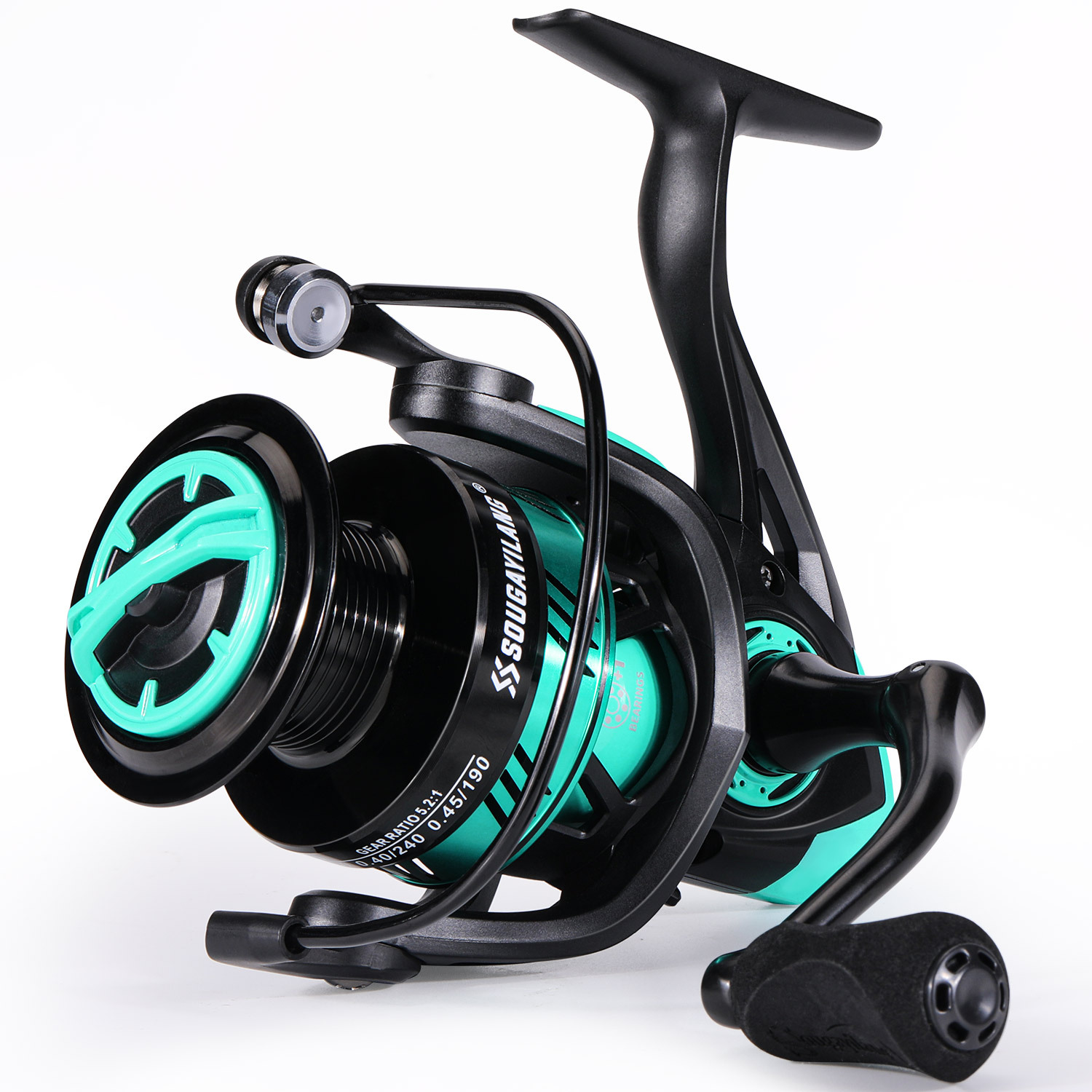 Sougayilang Spinning Fishing Reel - 11+1 Bb, 5.2:1 High Speed Gear Ratio,  Ultra-smooth Lightweight Design - Ideal For Bass, Trout, Freshwater And  Saltwater Fishing - 1000-6000 Series - Temu Germany