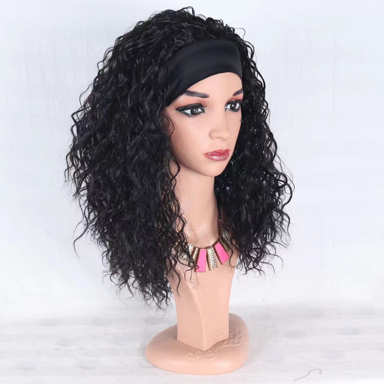 Headband Wig Water Wave Headband Wigs For Women Curly Wave Temu