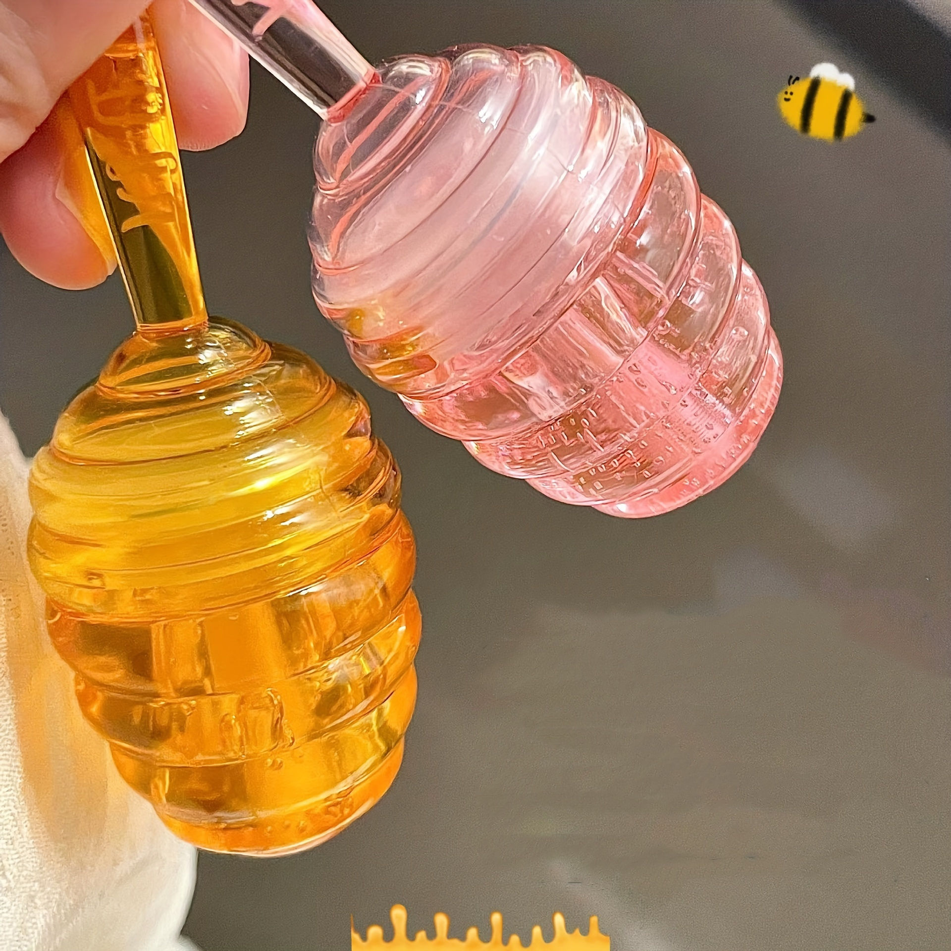 

Natural Honey Moisturizing Lipstick, Nutrition Honey/peach Lip Balm Lip Gloss, Hydrating And Moisturizing, Long-lasting Effect Lip Bigger, Fade The Lip Line, Prevention Dry And Crack
