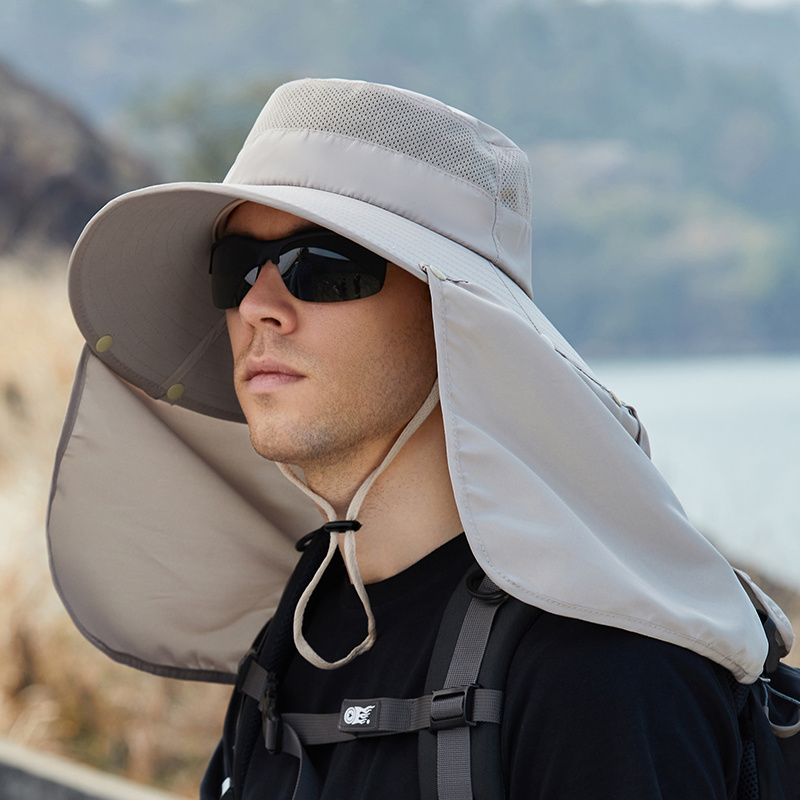 Men's Sunscreen Breathable Fishing Hat: Wide Brim Adjustable - Temu