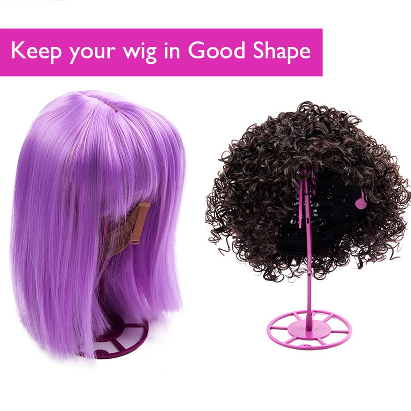 Portable Wig Holder Wig Hat Display Stands Perfect For - Temu