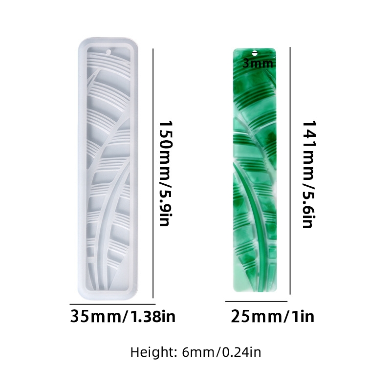  DIY Bookmark Resin Large Mould Bookmark Silicone Mould  Rectangle Resin Mould Epoxy Resin Jewelry Mould with Tassel for DIY Craft  Bookmark Making, 16 Pieces : Arts, Crafts & Sewing