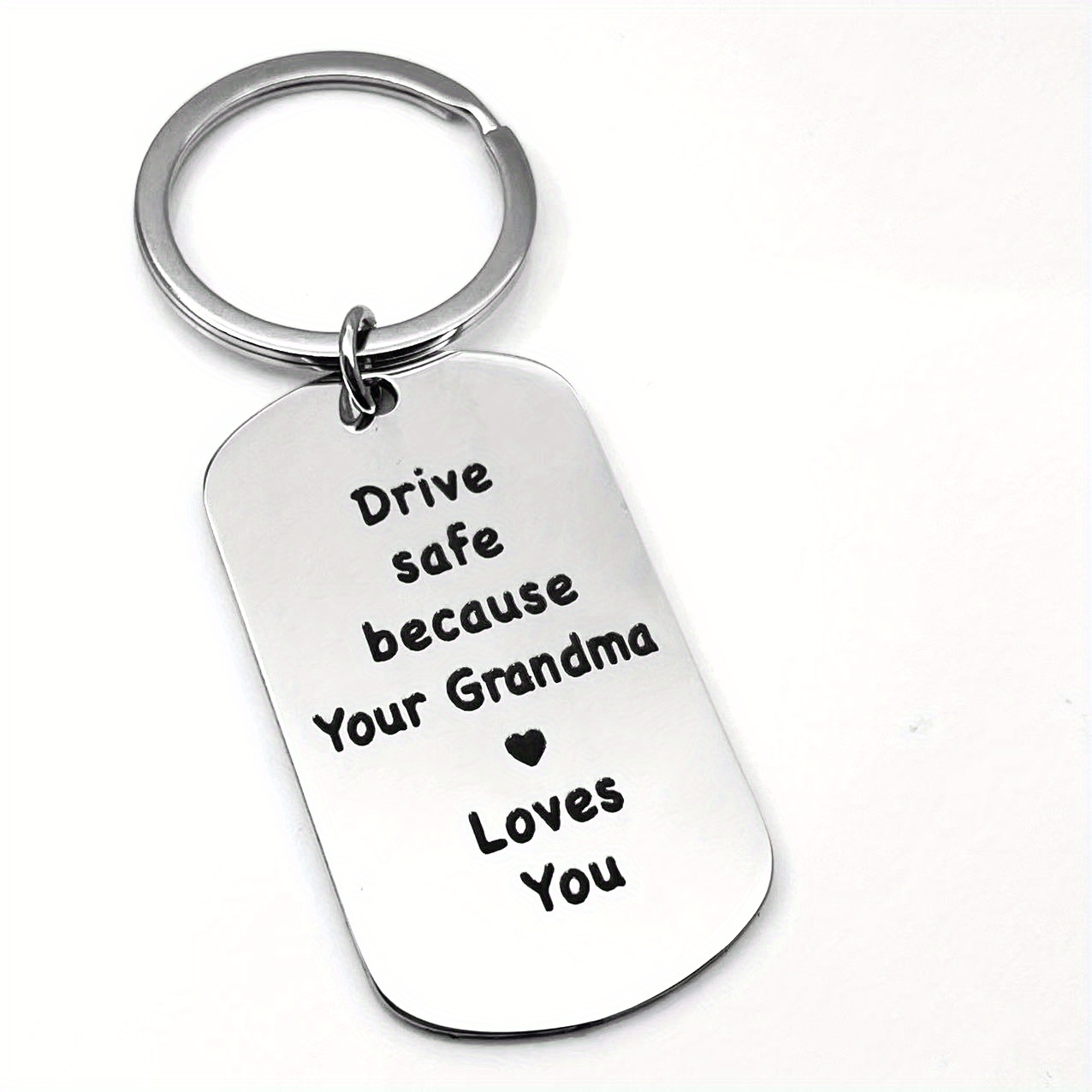 Be Safe. Have Fun & Don't Do Stupid Shit. Love Grandma, Teenager Key Chain,  New Driver Gift, Sweet Sixteen Birthday, BE SAFE Keychain 