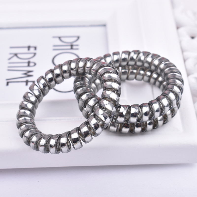 Coil Wire Hair Tie Elastic Hair Ring Ponytail Holder