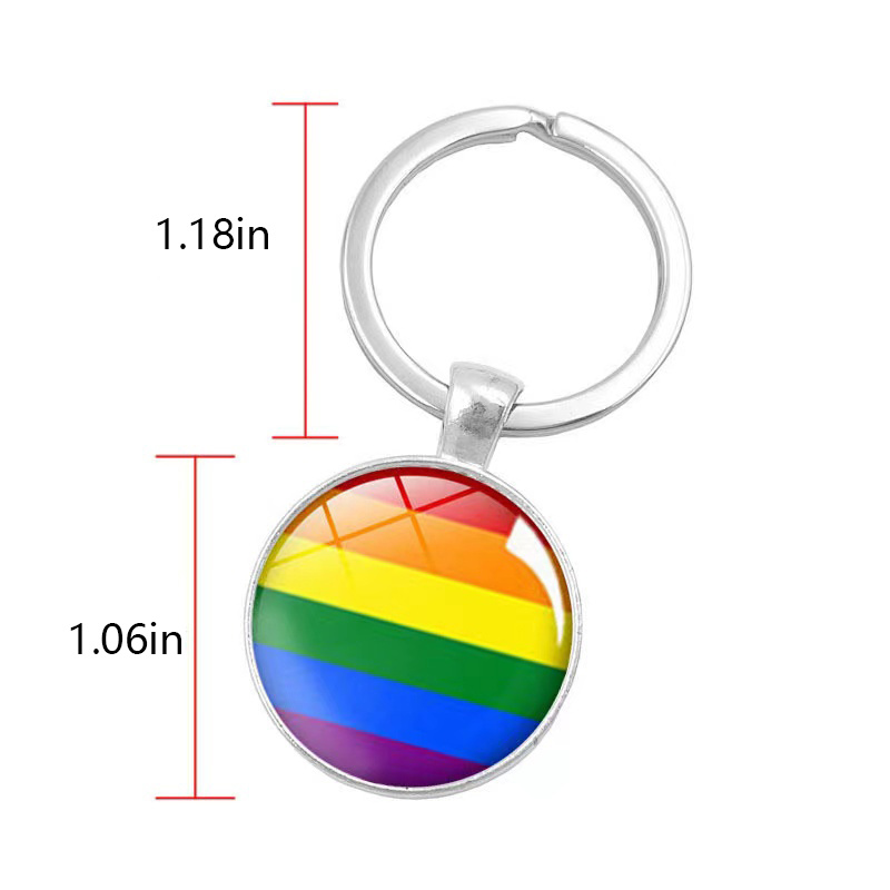 Gay Pride T Lgbt Keychain Rainbow Flag Keyring Jewelry Temu Australia