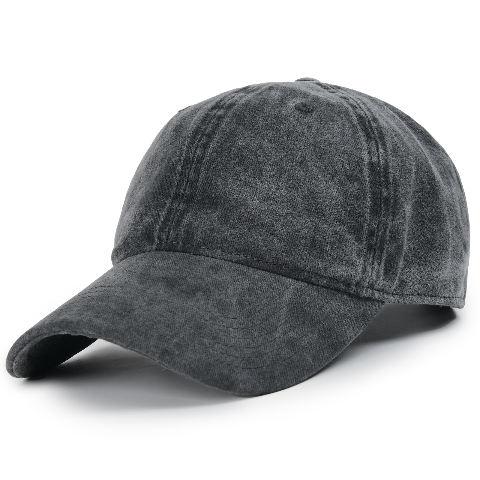 Adjustable Distressed Cotton Baseball Cap Vintage Washed Plain Blank Hat