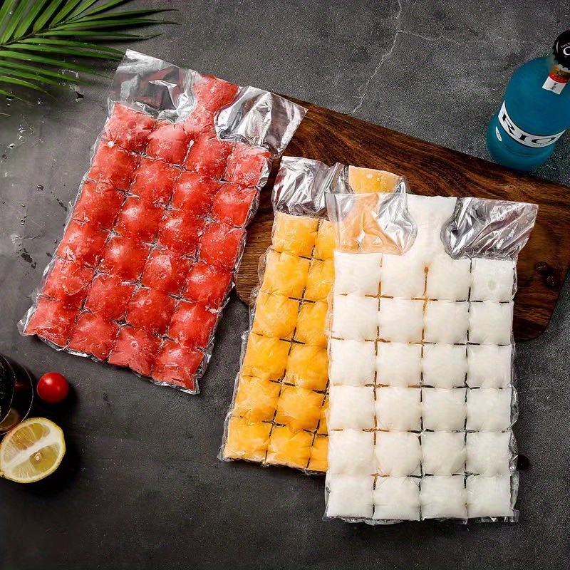 20pcs Disposable Ice Cube Bags Ice Tray Bag Ice Cube Mold - Temu