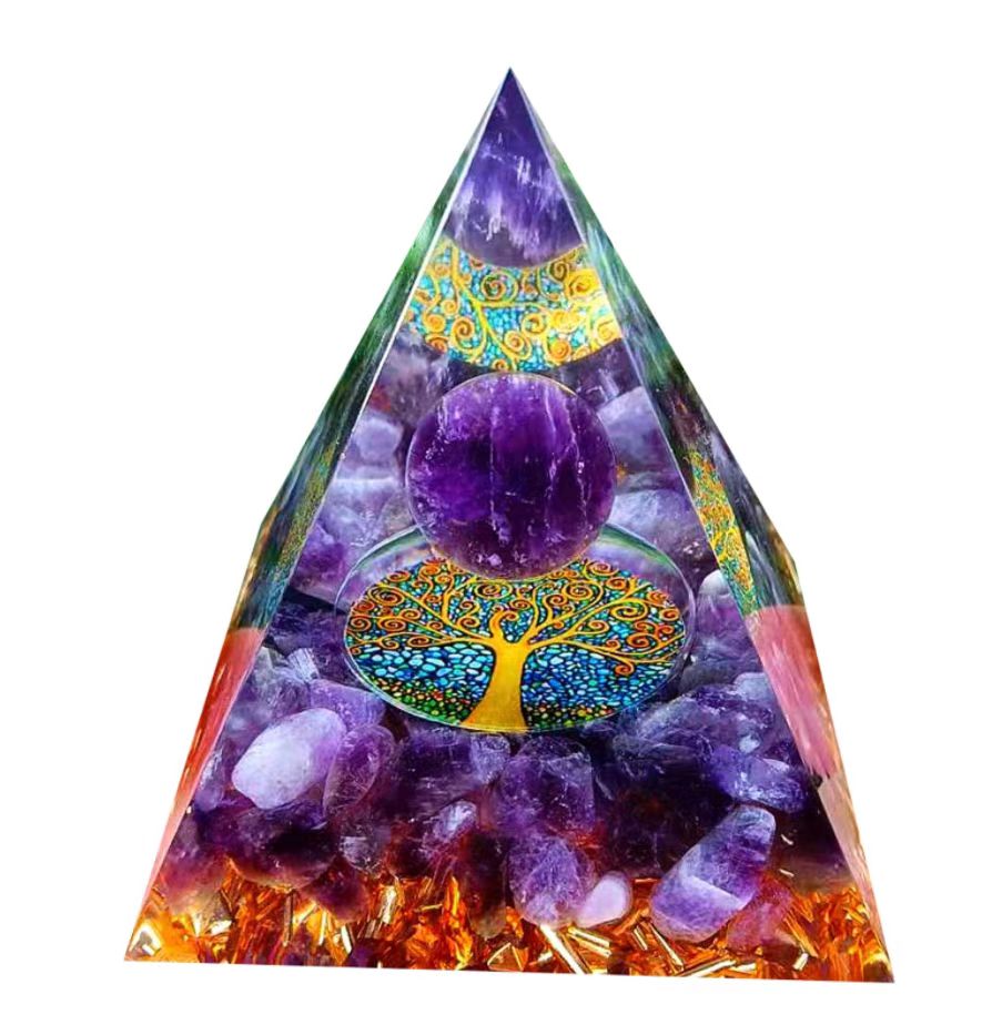 Orgone Pyramid Positive Energy Amethyst Crystal Ball - Temu Germany