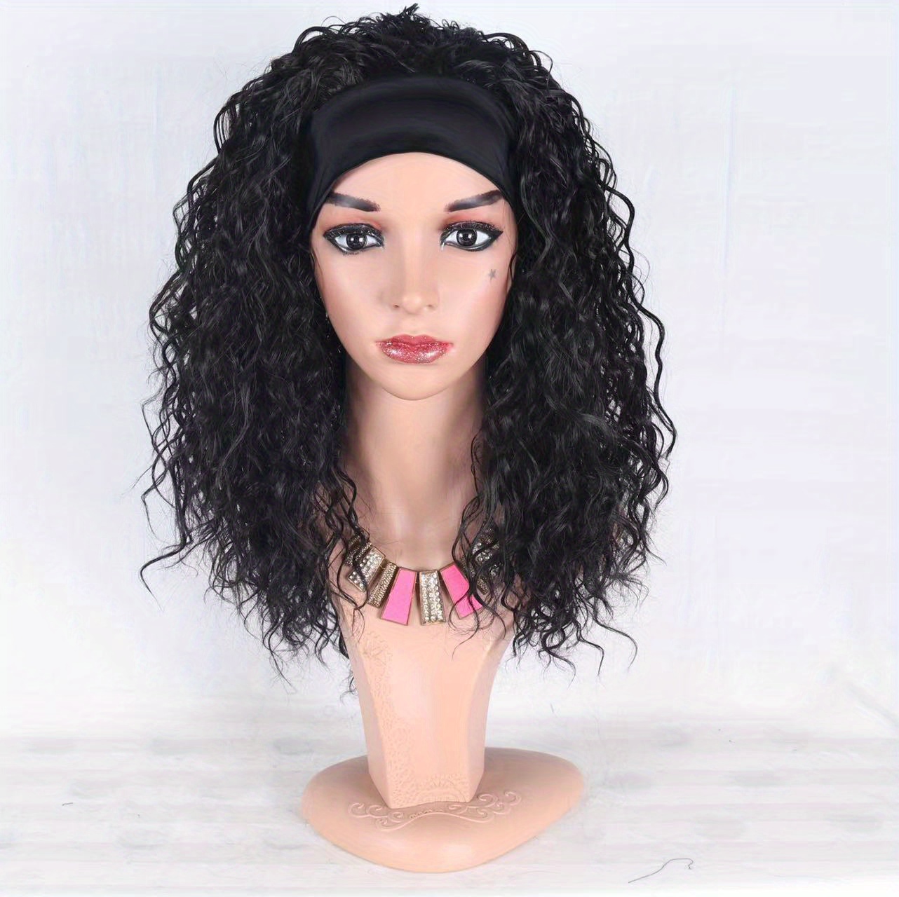 Headband Wig Water Wave Headband Wigs For Women Curly Wave Temu