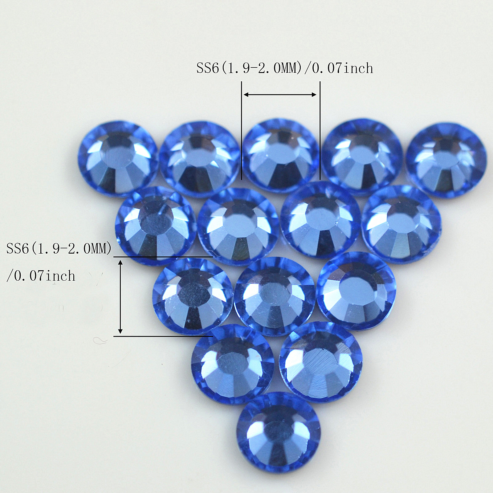 Tranquil Blue Ss6 ss20 Rhinestones Jewelry Blue Glass - Temu
