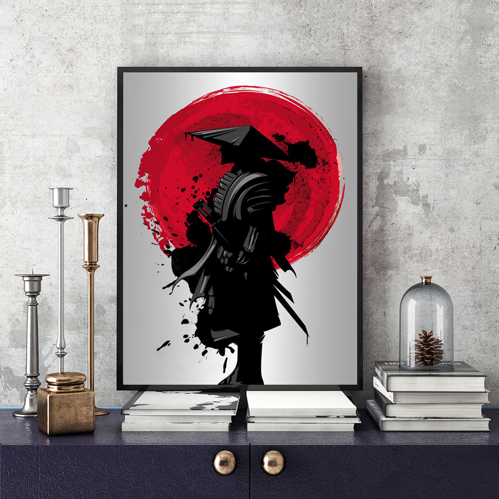 Wall Art Paintings Assassins Samurai Home Decor Canvas Pictures Prints ...