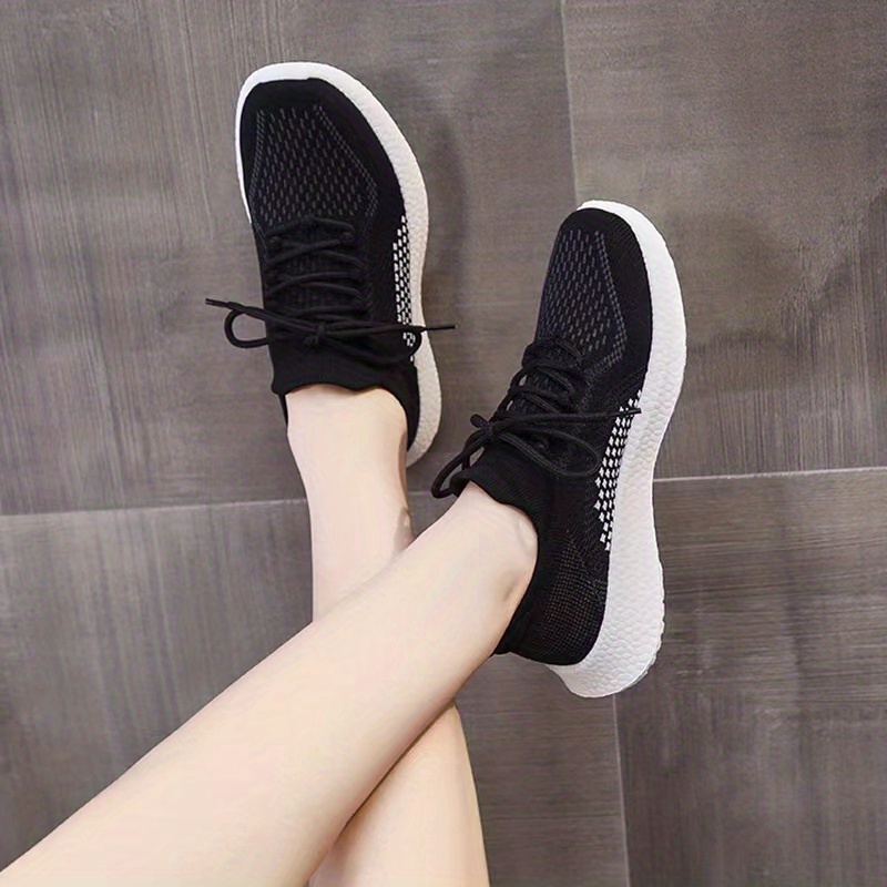 Zapatillas deportivas cómodas sneakers negra mujer ZZ-129 - Puntosalao