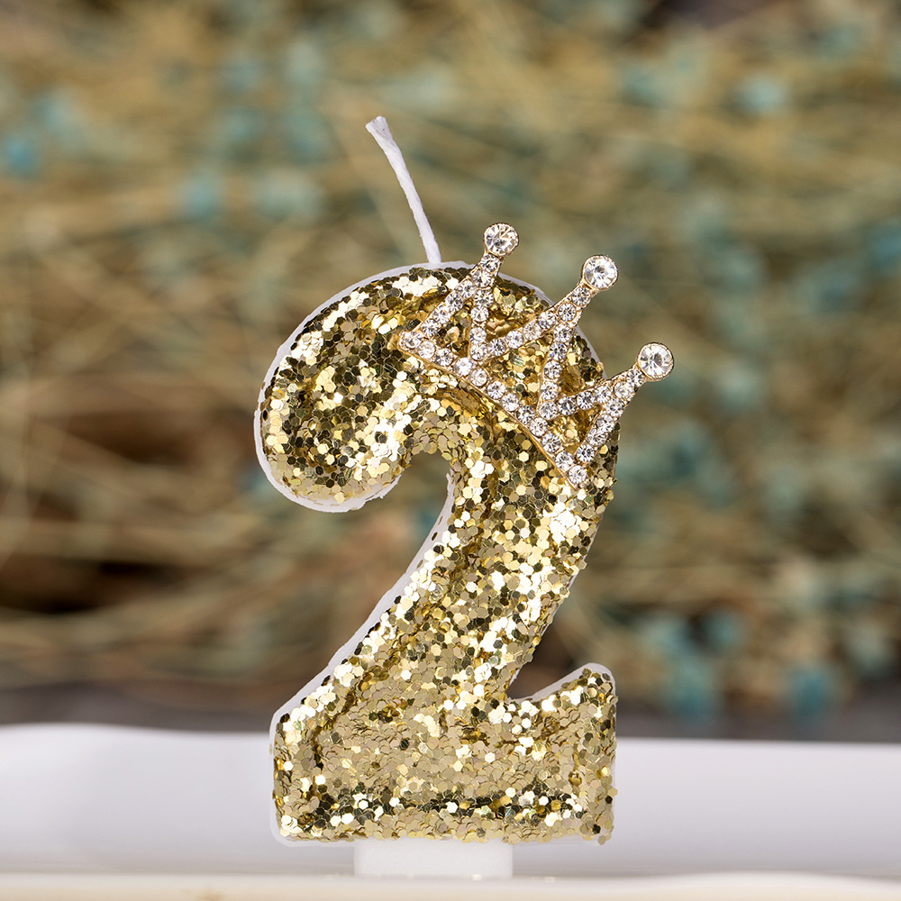 Golden Glitter Number Happy Birthday Cake Topper 13 Years - Temu