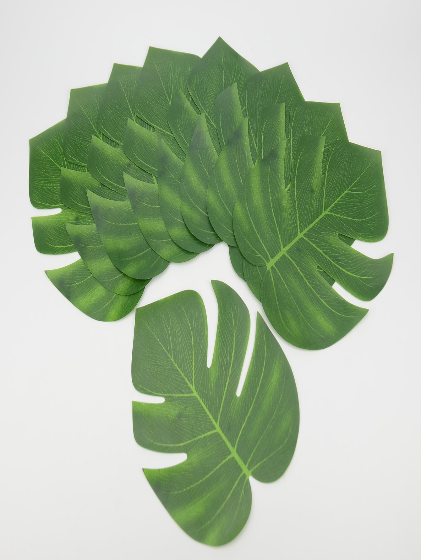 Tropical Faux Leaves For Safari Jungle Hawaiian Luau Party - Temu