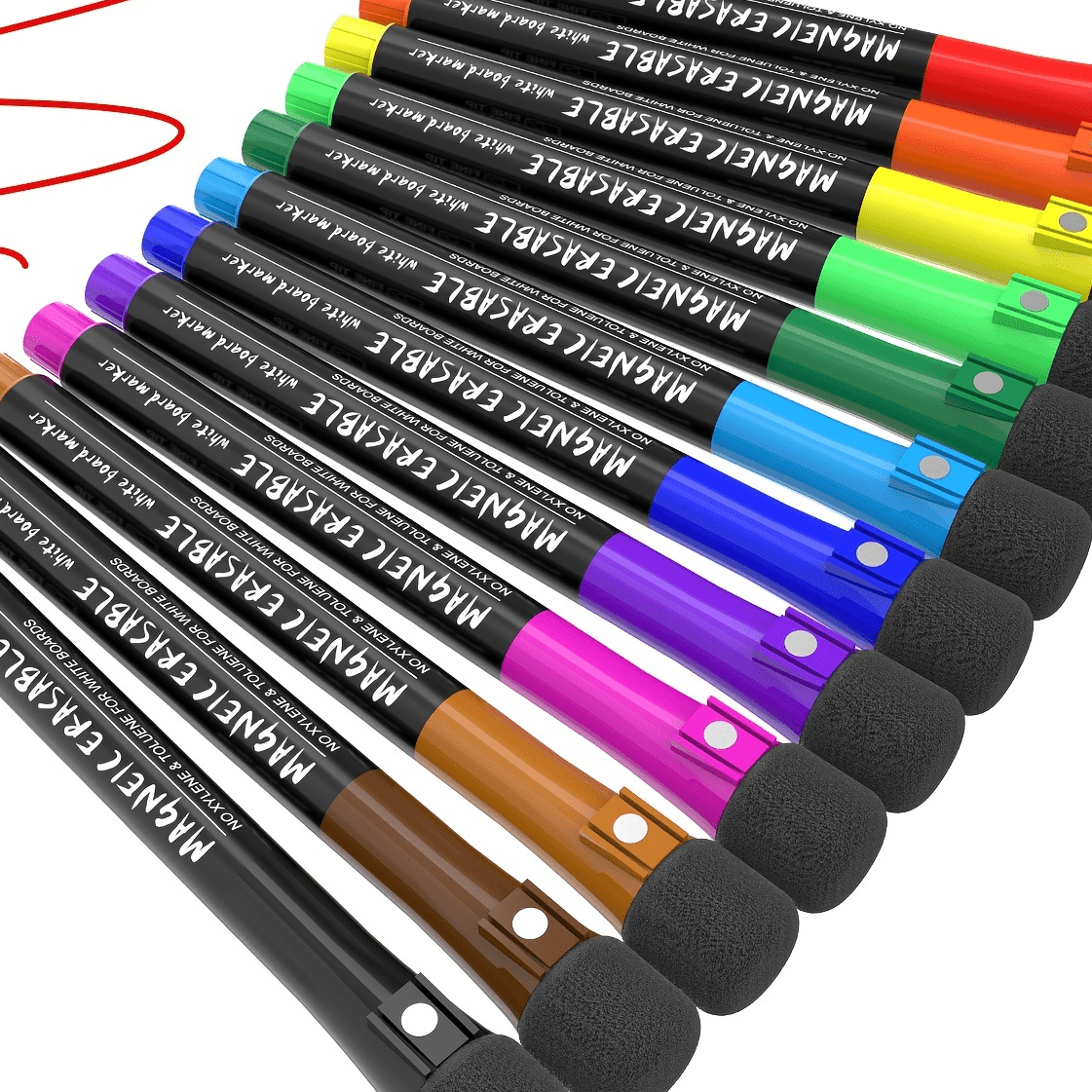 4/10Pcs Dry Erase Markers Ultra Fine Tip,0.5mm 3Colors Erasable