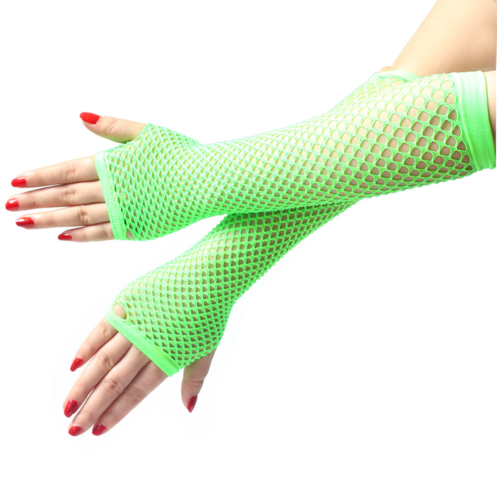 Fishnet Elbow Length Gloves