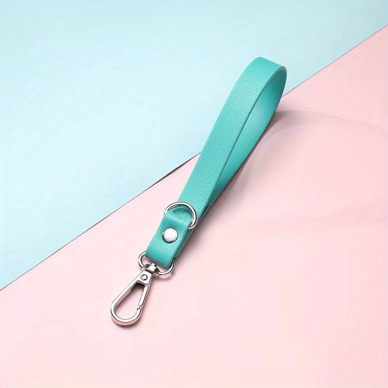Vintage Leather Keychain Double Sided Keyring for Men & Women