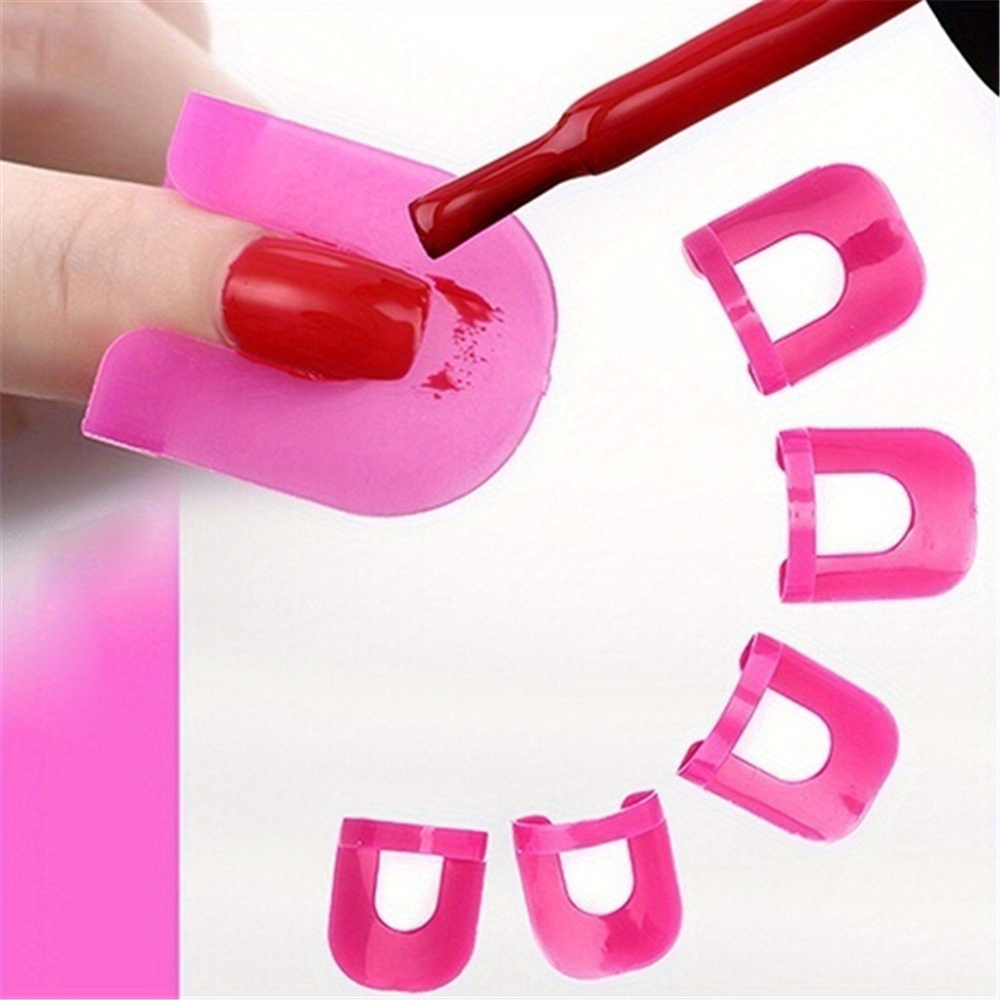 Reusable Soft Plastic Nail Polish Moulds Anti fouling Nail Temu