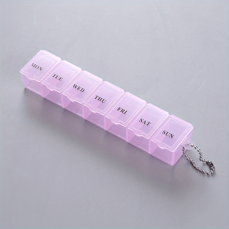 1pcs 7 Days Pill Medicine Box Weekly Tablet Holder Portable Travel