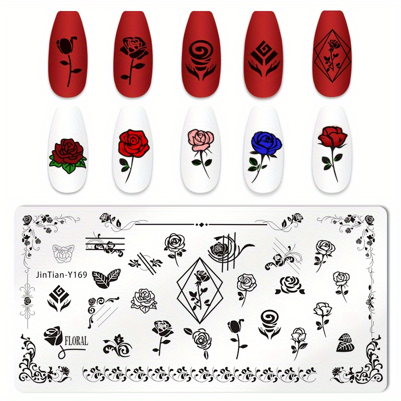 Create Gorgeous Nail Art Stainless Steel Nail Stamping - Temu