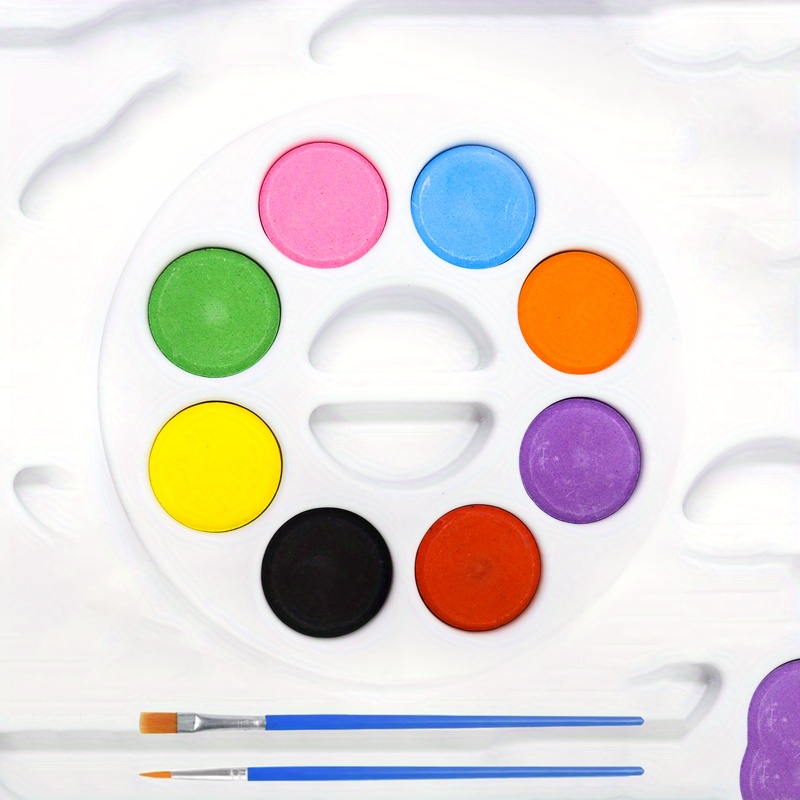 Watercolor Paint Sets with Brush - 8 Colors