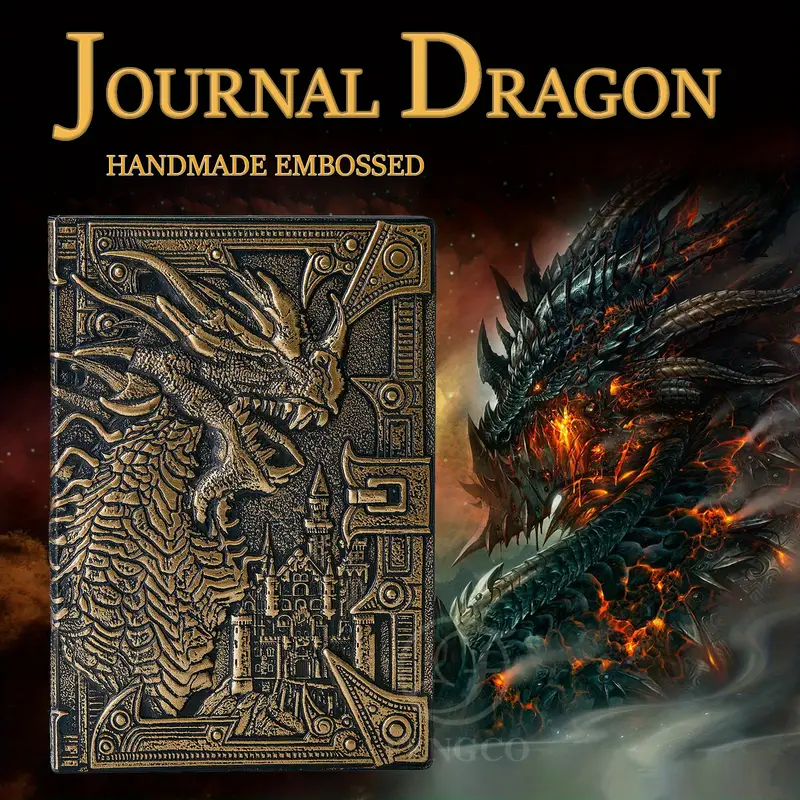 Unleash Your Inner Dragon: 3d Embossed Journal & Pen Set - Perfect For