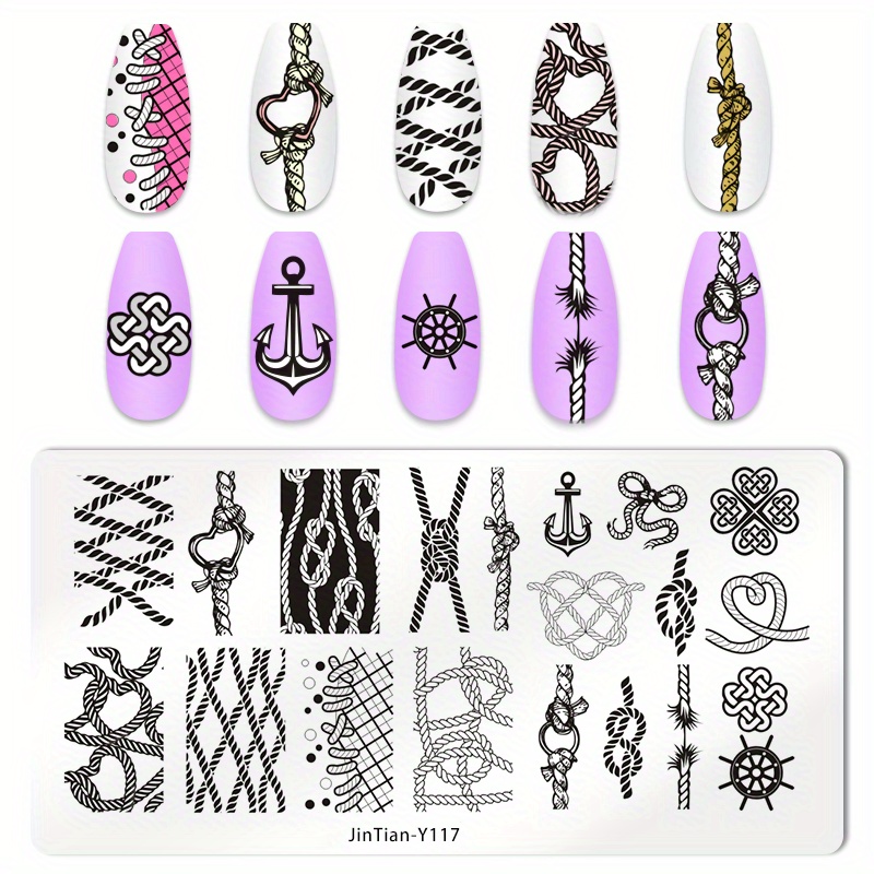 Stainless Steel Nail Stamping Plates Image Stamp Template Nail Art Decoration