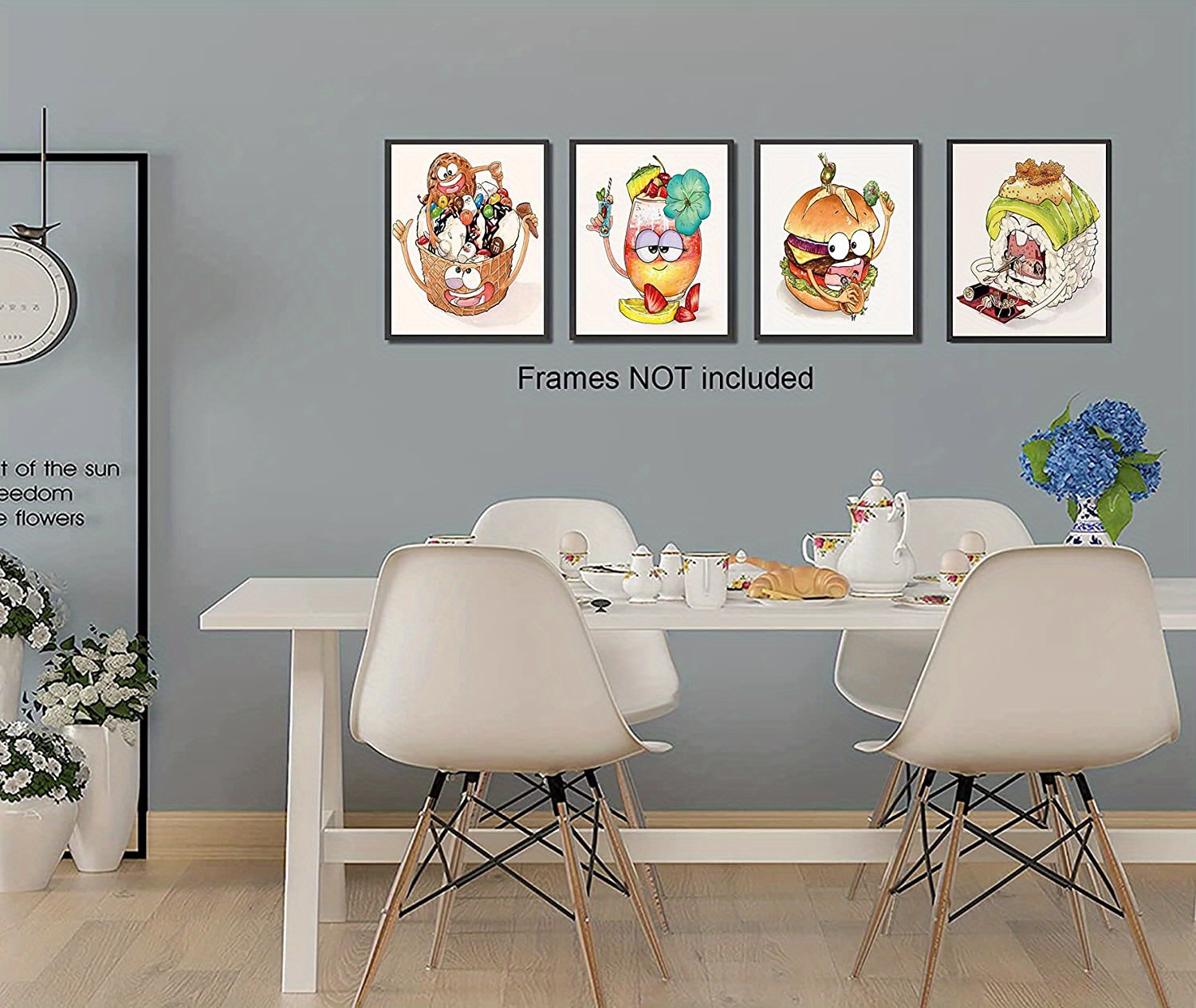 Funny Home Kitchen Decoration - I Love Cooking Canvas Prints Poster  Creative Design Kitchenware Wall Art Painting