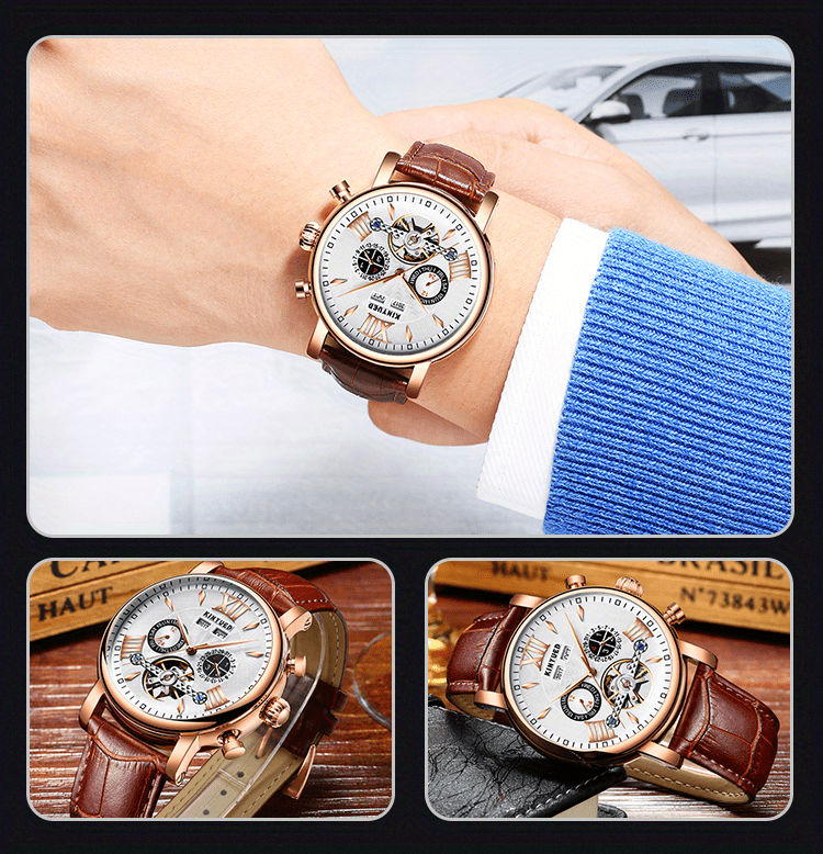 Mens Gentlemans Watch Watch Mens Automatic Hollow Tourbillon Mechanical