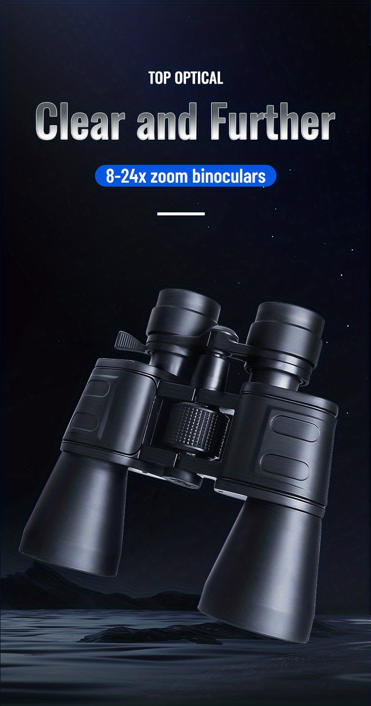 Professional Binoculars 8 24x Variable Magnification Clear Temu