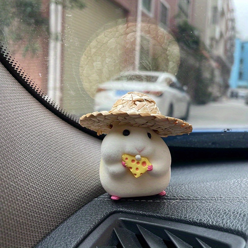 Car Decoration Hamster Car Accessories Window Center Console Cute